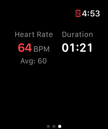 Apple Watch heart rate monitoring
